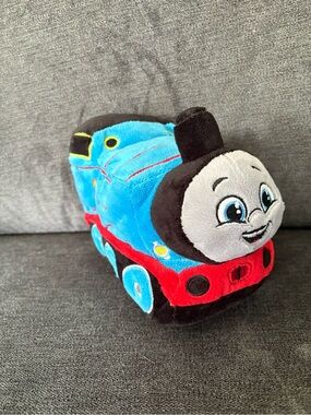 Plush Blue and Red Train Toy - Soft Kids Stuffed Engine Thomas the Train